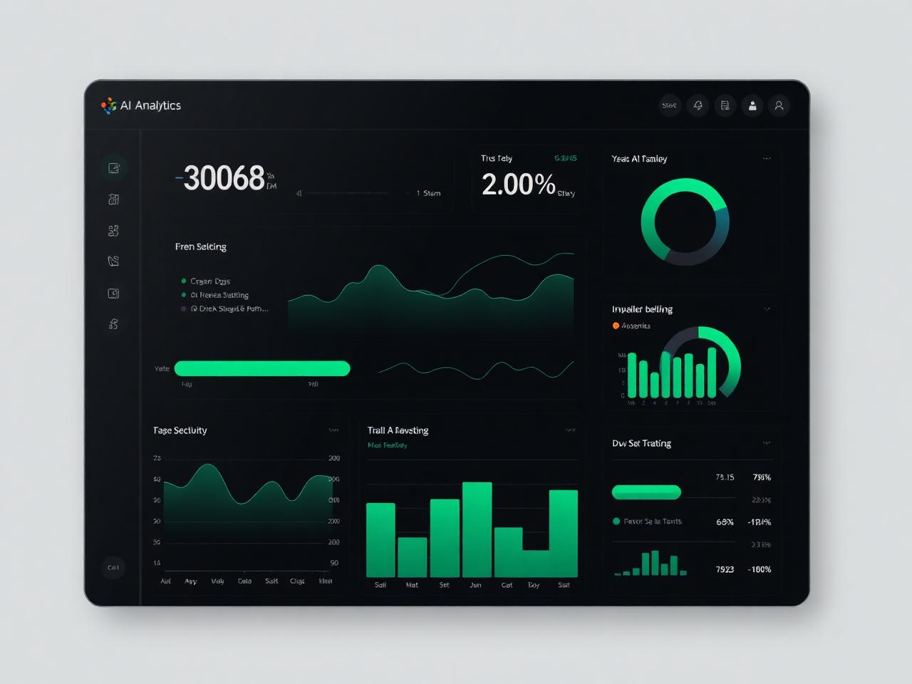 AI analytics dashboard built by BrainyGyes